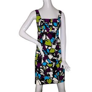 Scarlett Sleeveless Floral Print Multicolor Hidden Side Zipper Size 10